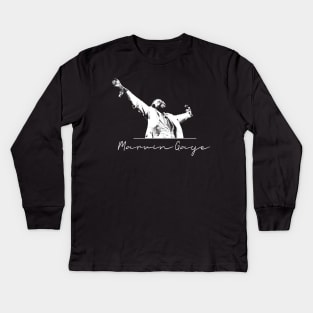 Marvin Gaye - Jazz Kids Long Sleeve T-Shirt